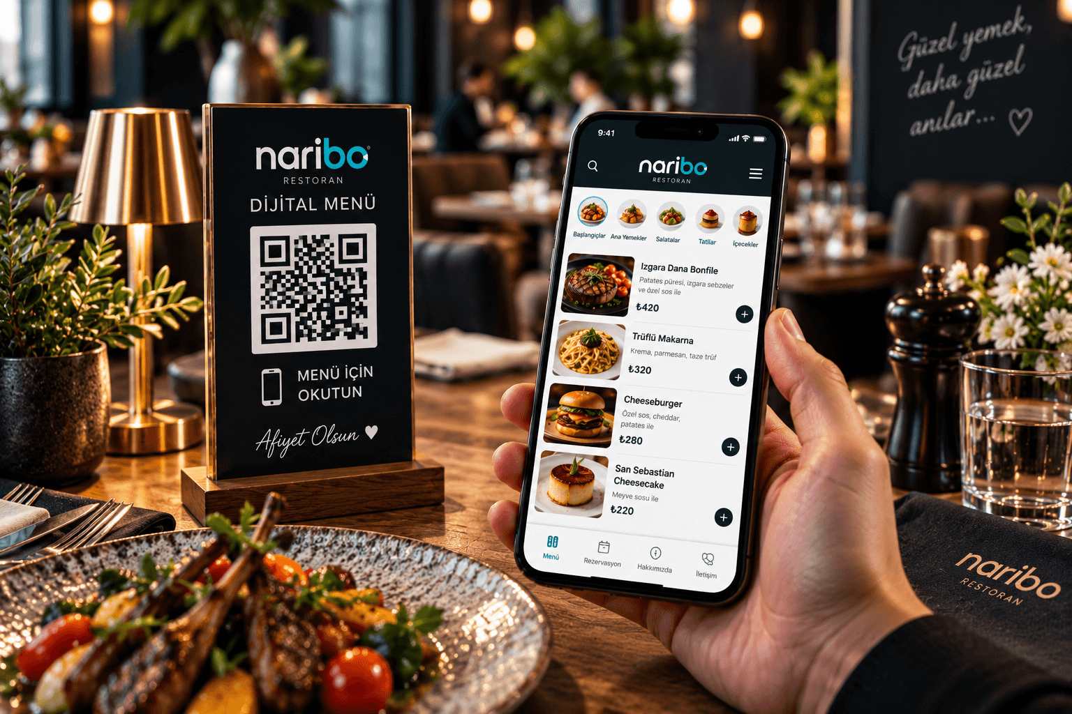 PanelTakip QR Menü restoran masası ve mobil dijital menü